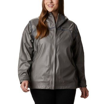 Columbia Ženske Jakne - OutDry Ex Eco Shell Plus Size Sive | QYHV-08135